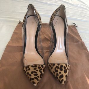 Gianvito Rossi pvc Plexi Leopard print (Pony Hair)